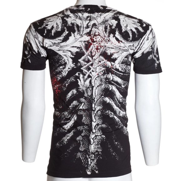 Xtreme Couture By Affliction Skull & Cross Bones Cotton Graphic T - Foto 4